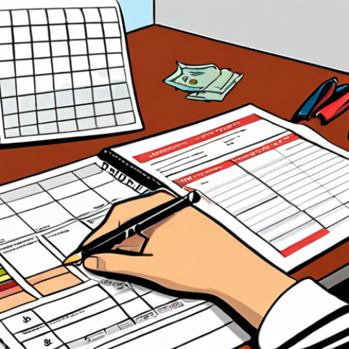 Home 6 **Prompt:** Illustration of a person meticulously organizing various insurance policy documents (auto, home, life, health) on a desk, using color-coded folders and labels, with a calculator and a financial planning notebook nearby. Emphasize a sense of control and informed decision-making. Style: Clean, modern vector illustration.
