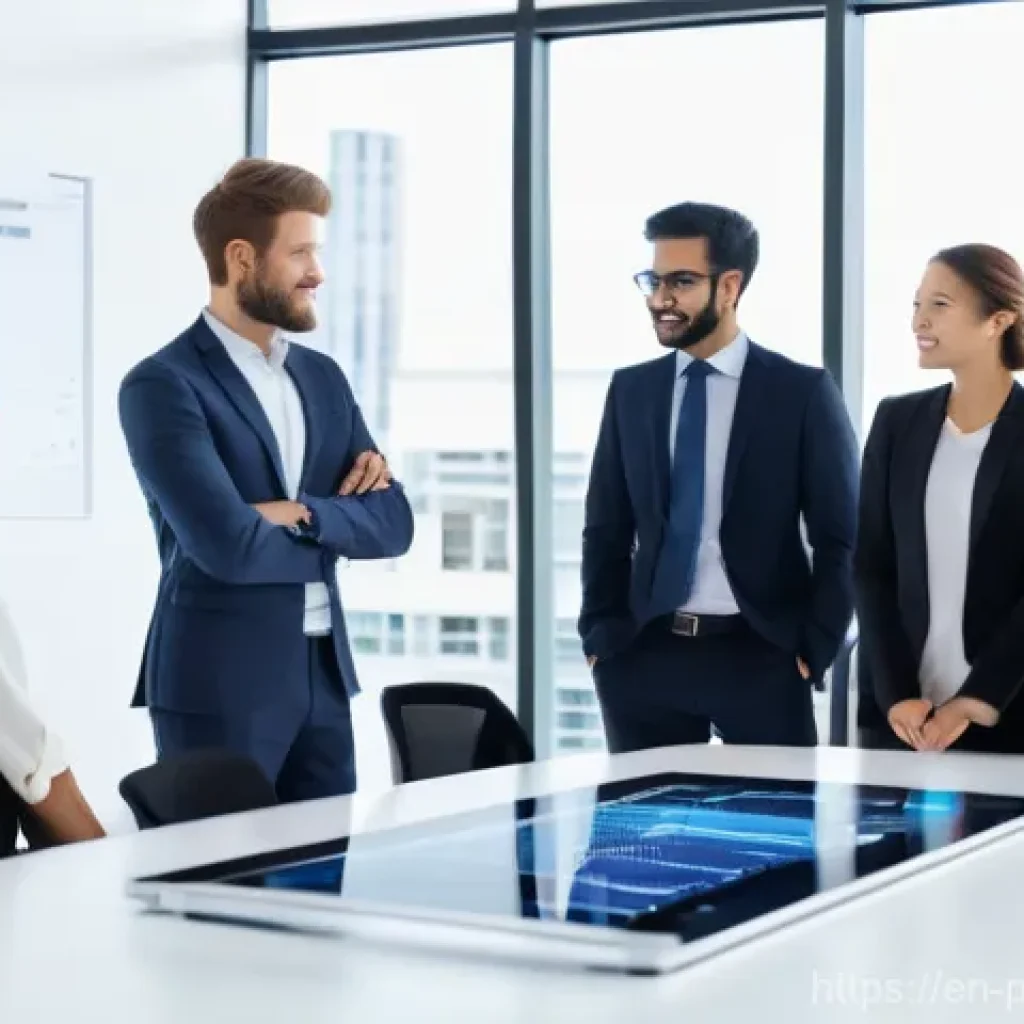 보험 포트폴리오 최적화 도구 사용 가이드 - **Prompt:** A diverse group of young adults, aged 25-35, are gathered around a modern, minimalistic ...