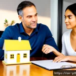 Home 23 보험 포트폴리오와 자산 관리 전략 - Photorealistic financial planning consultation in a bright modern American office, a diverse middle-...
